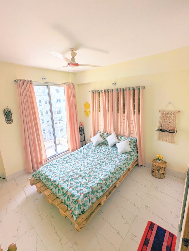 Comfortable Cottage style Bedroom with Attached Bath & Balcony with Good Facilities at Bashundhara | Block L4843