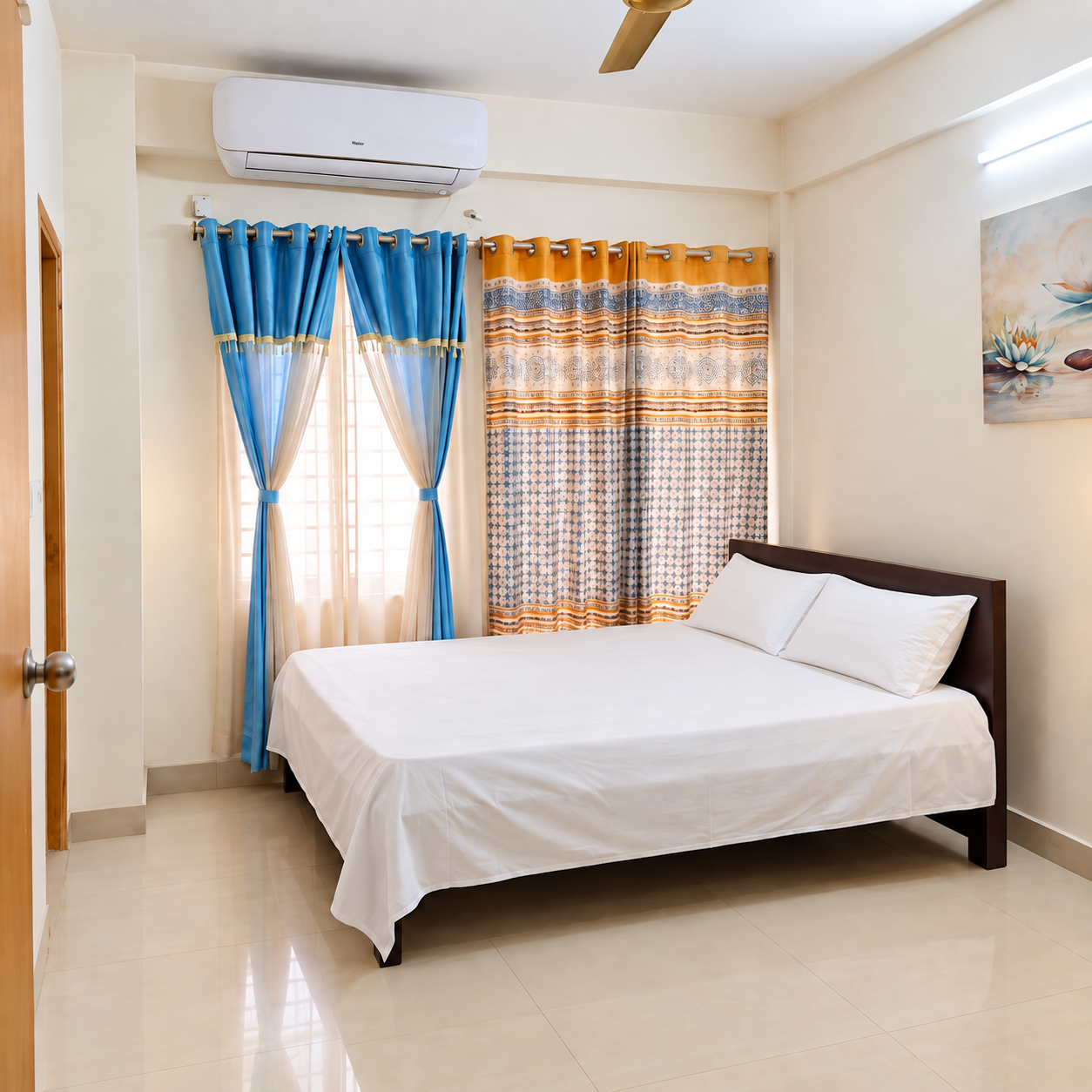 R1 | AC Bedroom with Attached Washroom at Bashundhara | Block D7688