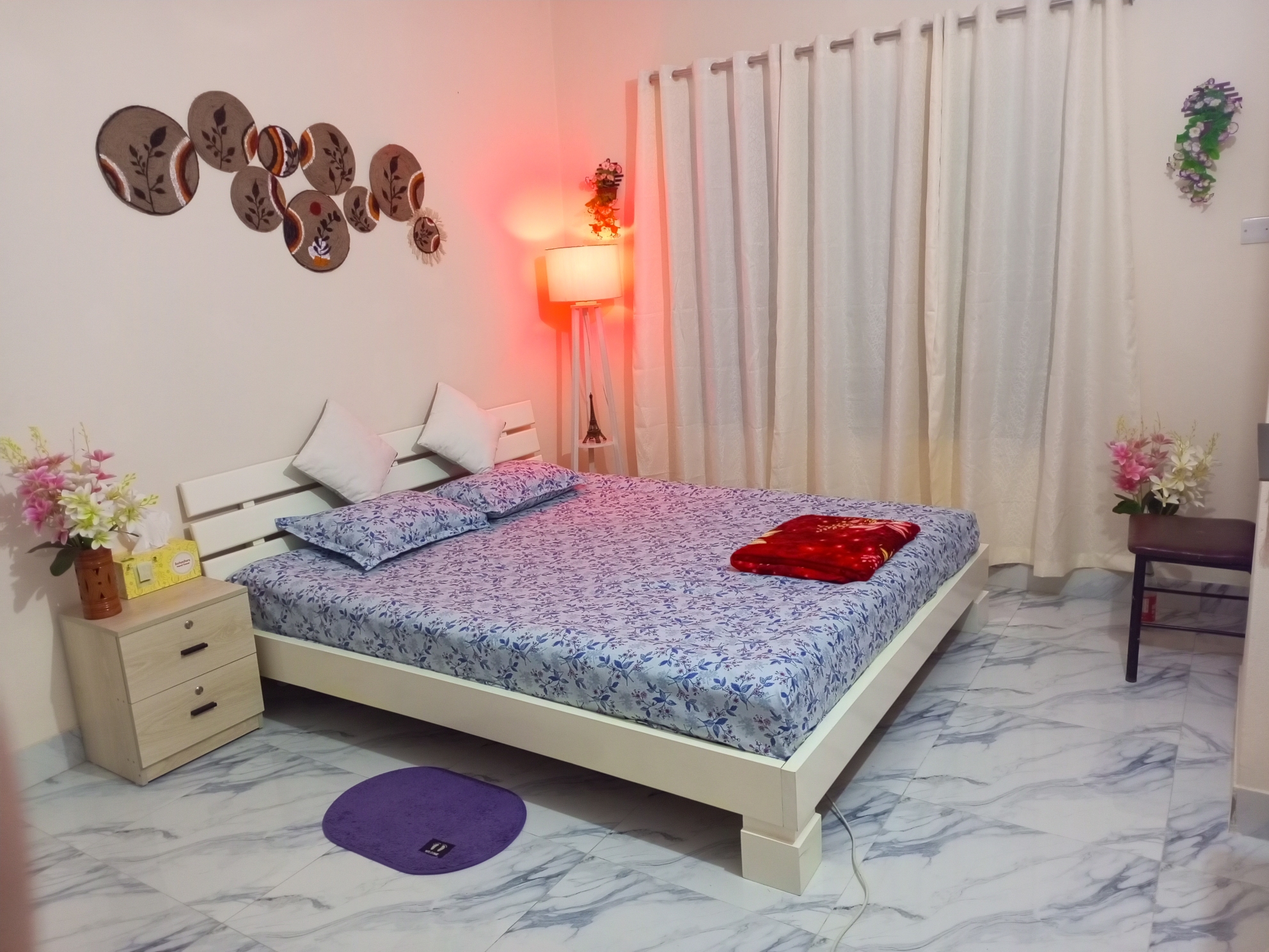 Comfortable Cottage style Bedroom with Attached Bath & Attached Balcony with Good Facilities at Uttara | Priyanka Runway City | Near by Dhaka Airport or Uttara Center Metro Station |5946
