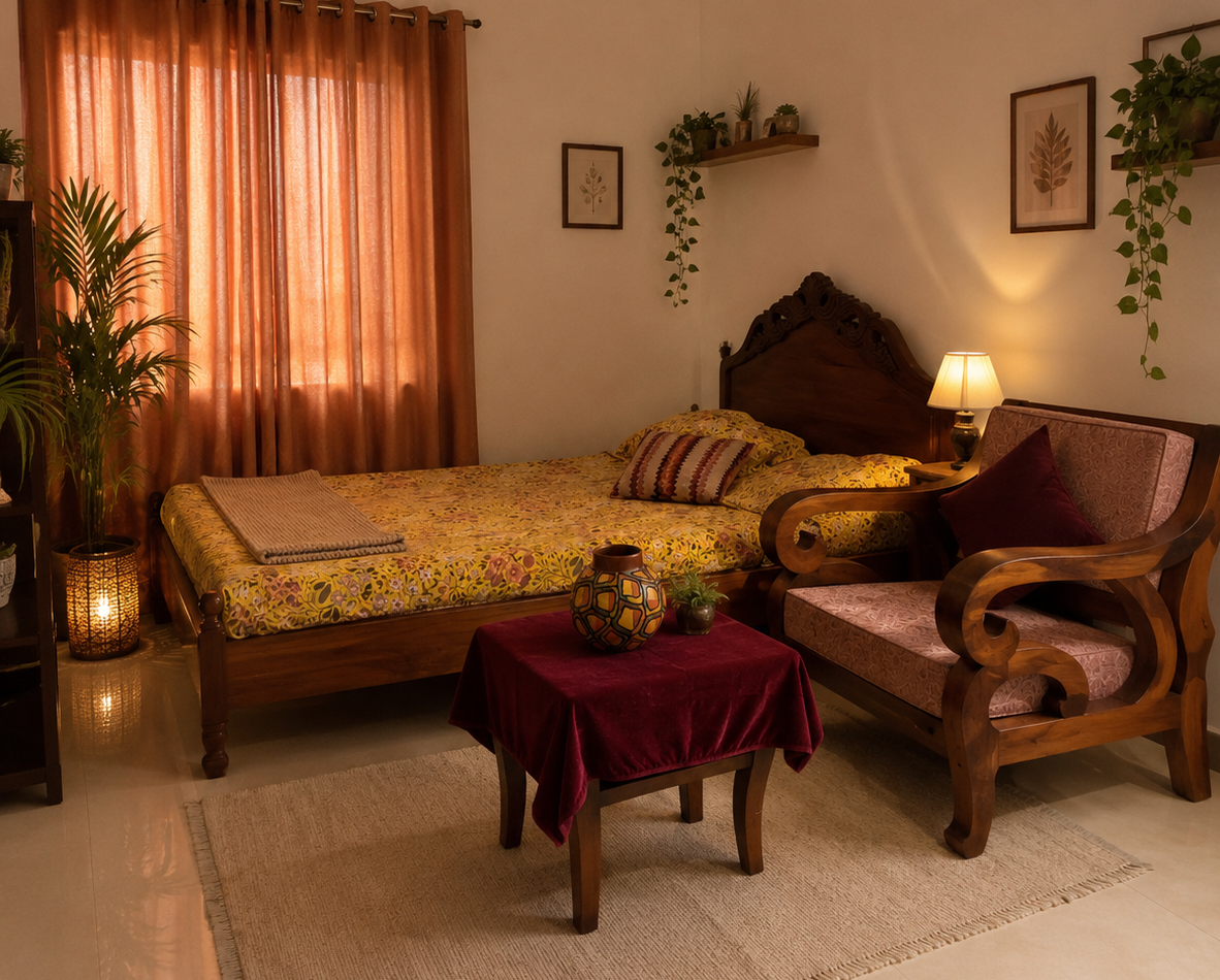 1 Bedroom with AC,Attached Washroom & Balcony at Mirpur 116450